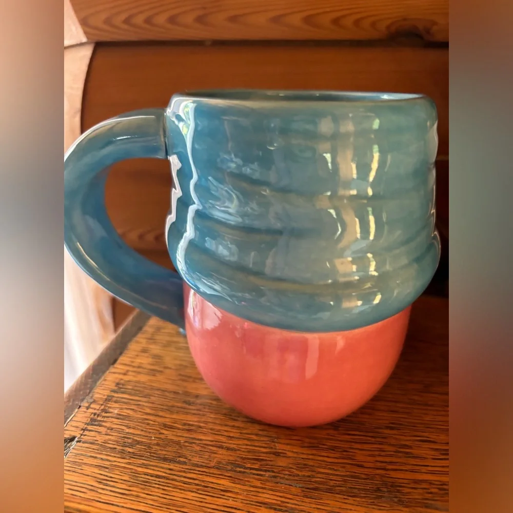 Gnome Mug Cup Pink Blue - Picture 4 of 5